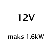 12V (1,6kW)